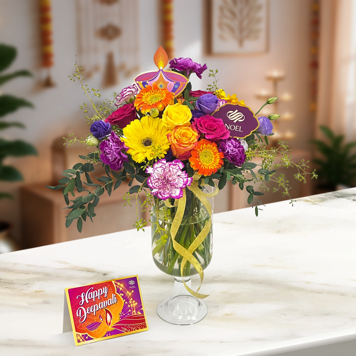Deepavali Vibrant Celebration Floral Arrangement