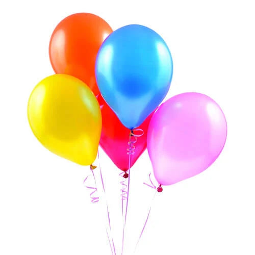 Add-on bundle of five colourful balloons