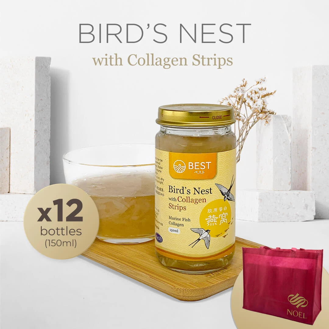 Best Bird's Nest with Collagen Strips 150ml (12 bottles)