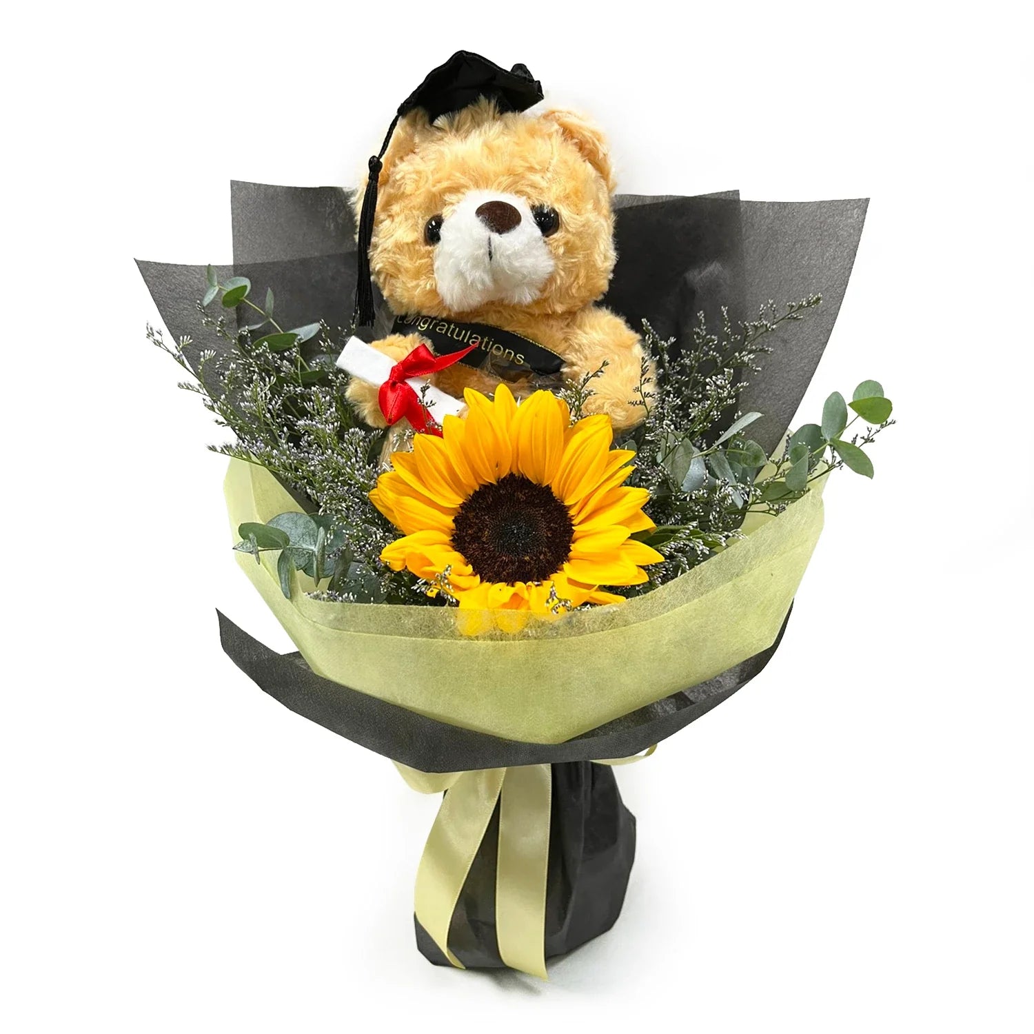 Victory Graduation Flower Bouquet - Petite Size