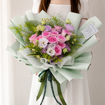 The Pastel Fields Flower Hand Bouquet