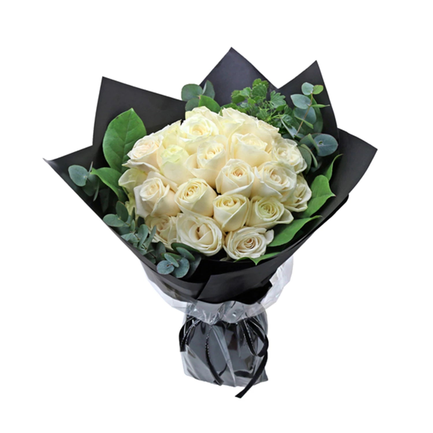 White Roses Hand Bouquet