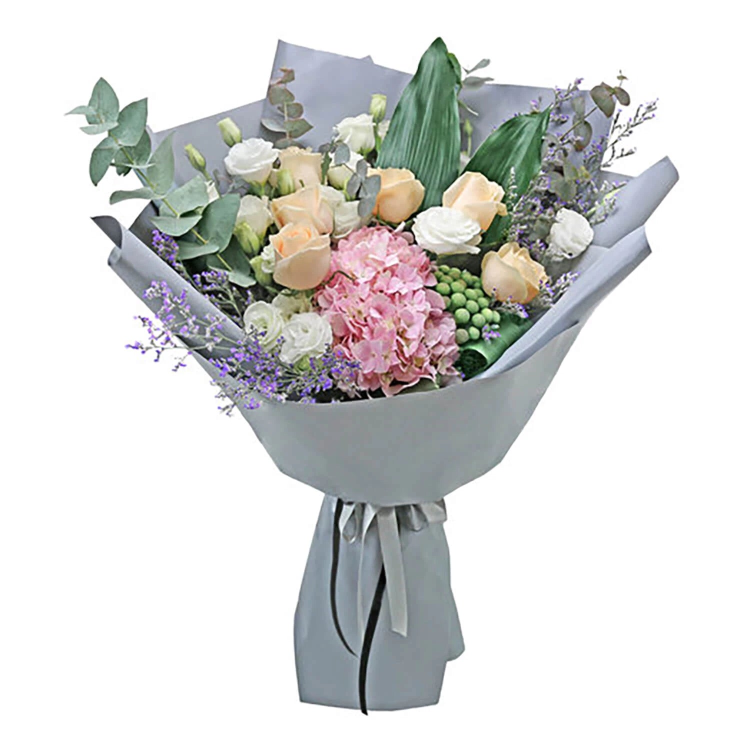 Peachy Rose Hand Bouquet