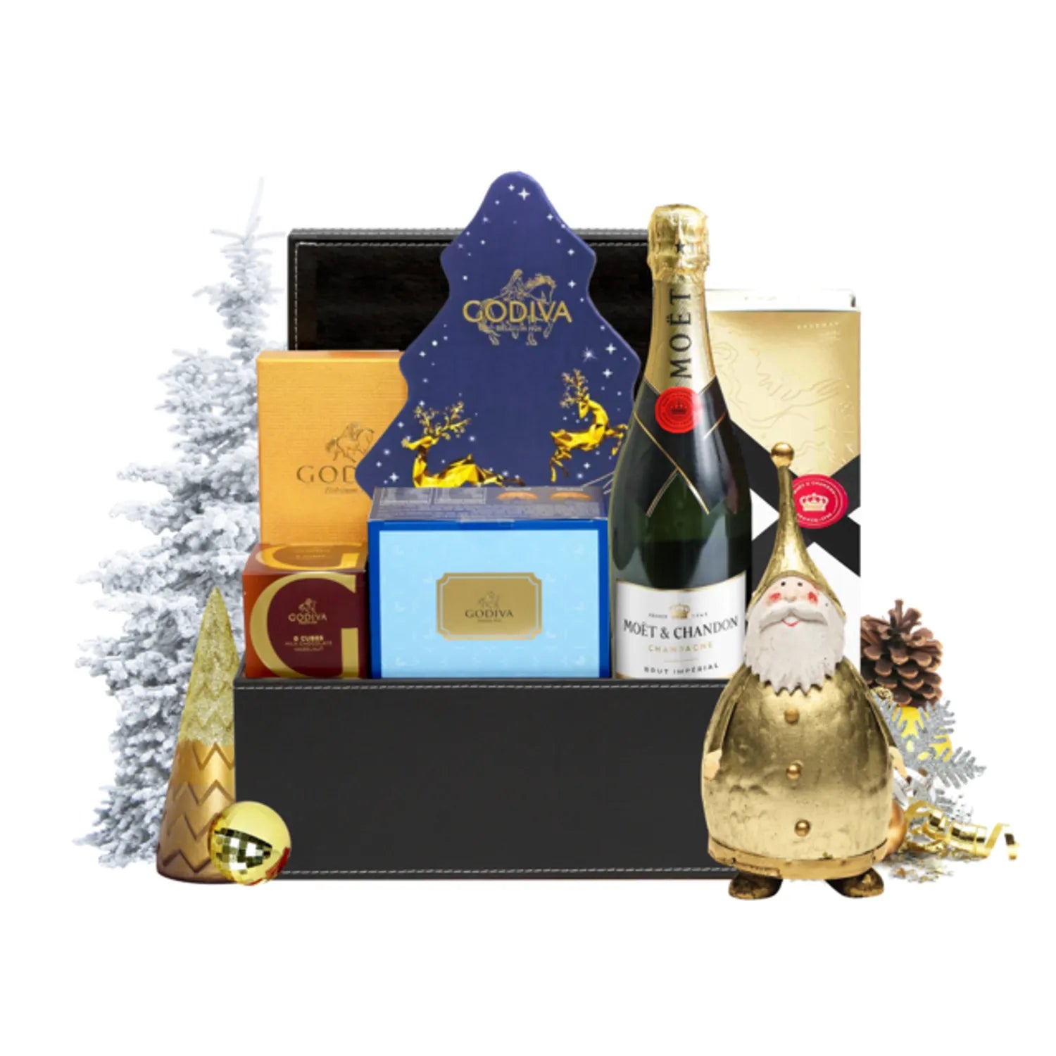 Mini Godiva Chocolate And Wine Hamper