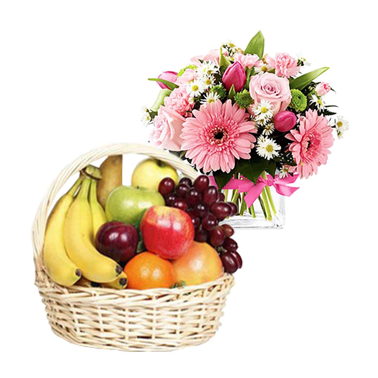 Deluxe Fruit And Flowers Vase