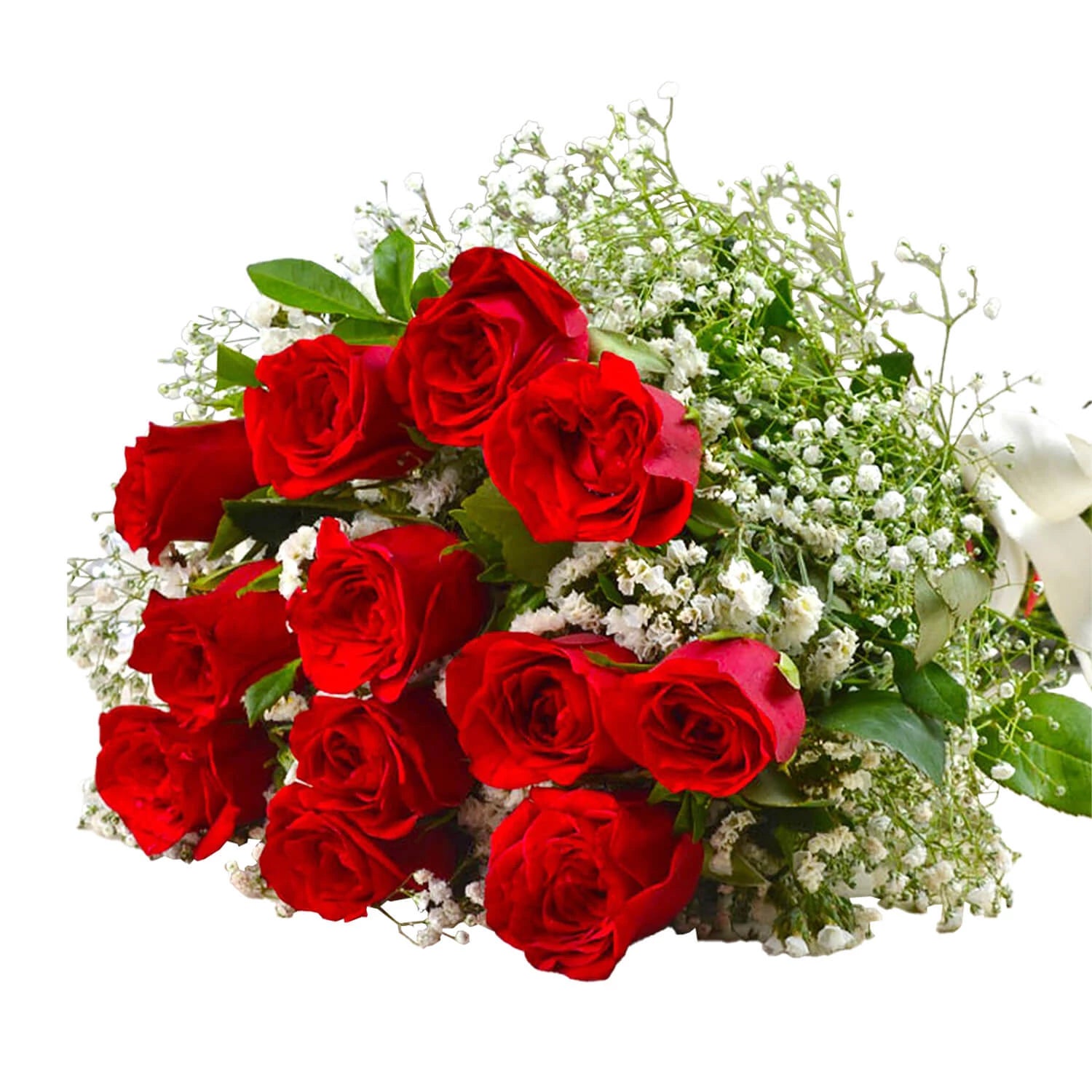Twelve Red Roses Hand Bunch For Your Valentine