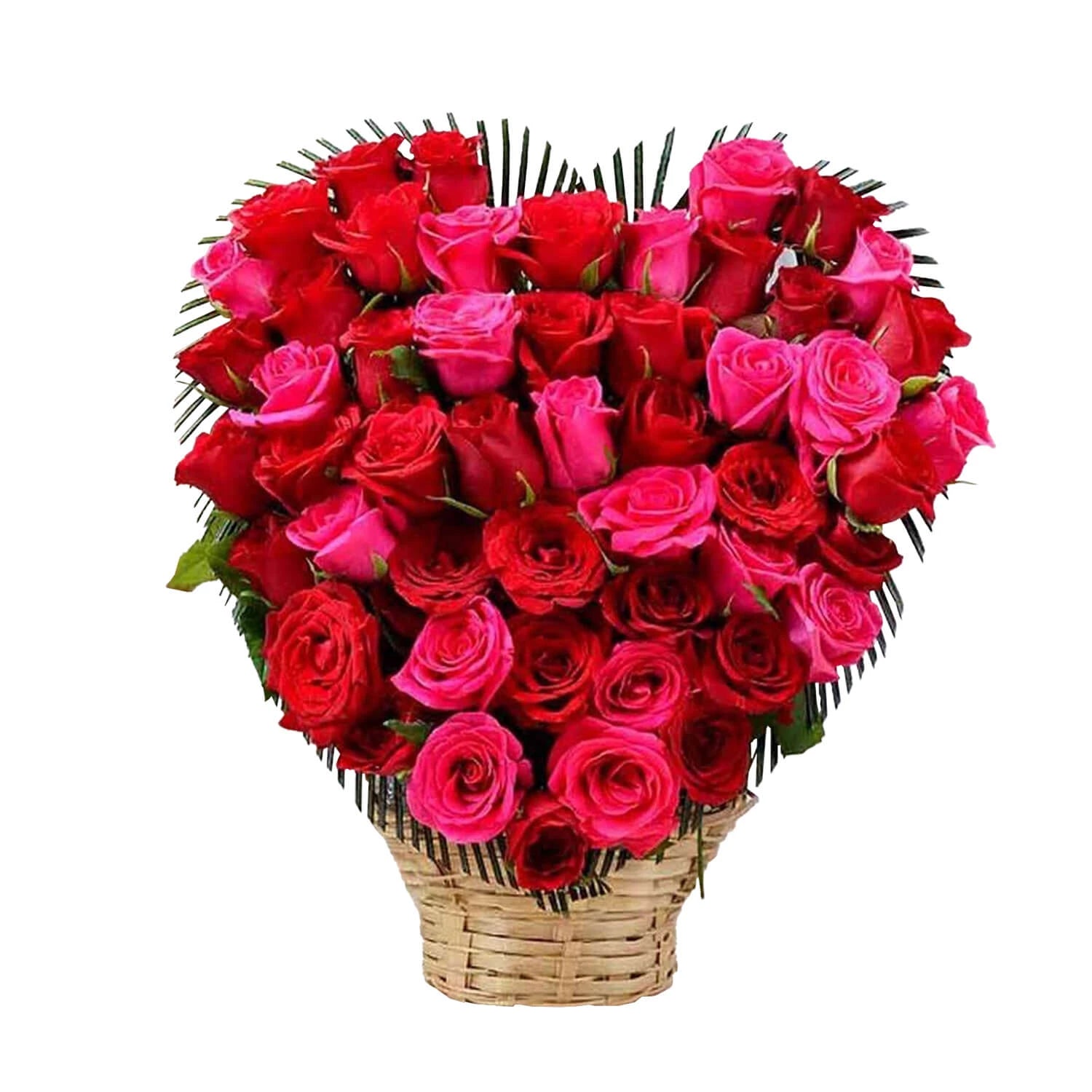 Roses In Heart Shape Arrangement