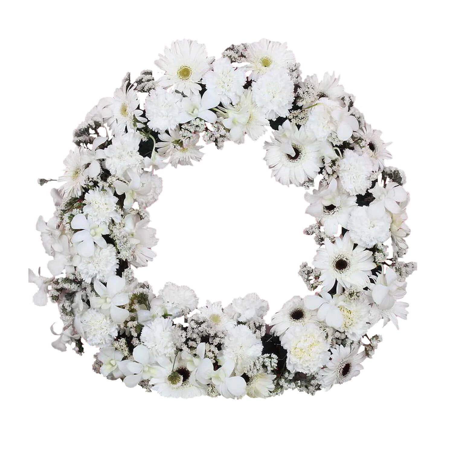 Fresh Flowers Sympathy Wreath