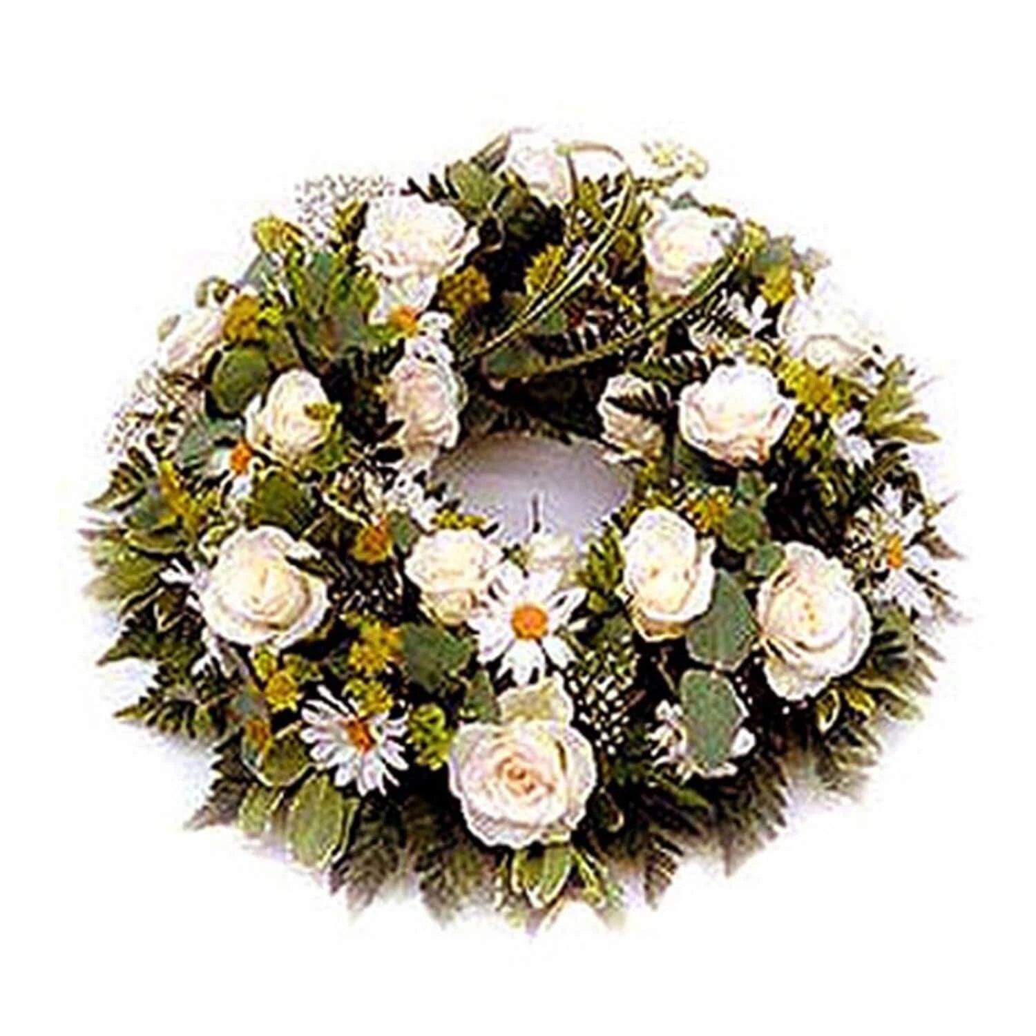 Fresh Flowers Sympathy Wreath