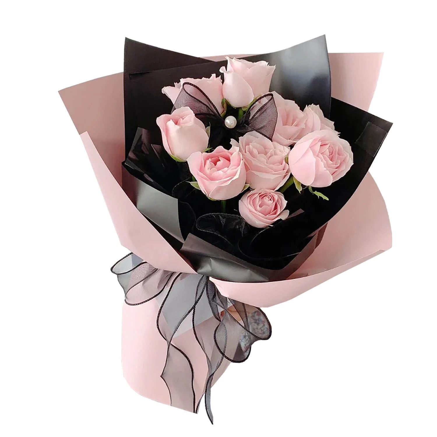 Pink Noir Rose Bouquet