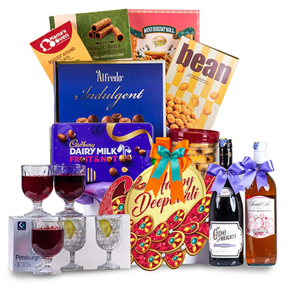 Deepavali Luxury Gold Gift Basket