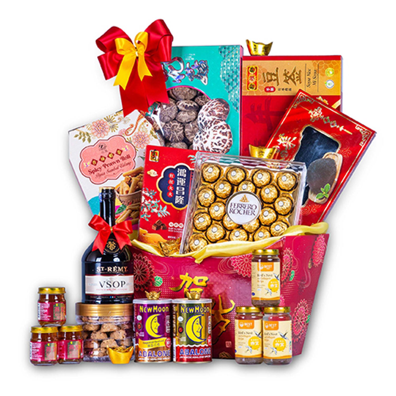 Chinese New Year Blessings Gift Basket