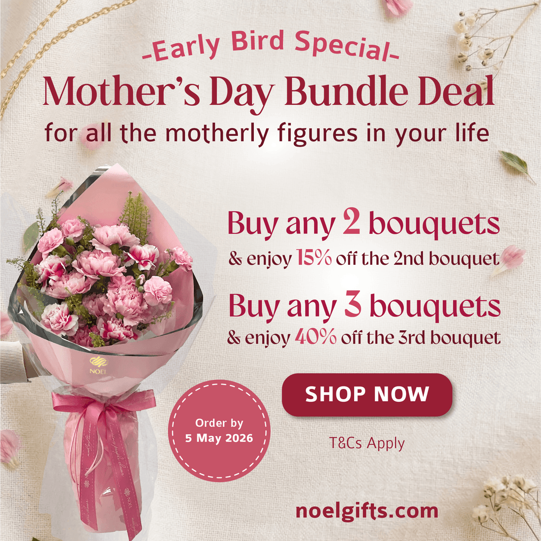 <strong>Mother's Day Flower Hand Bouquets</strong>