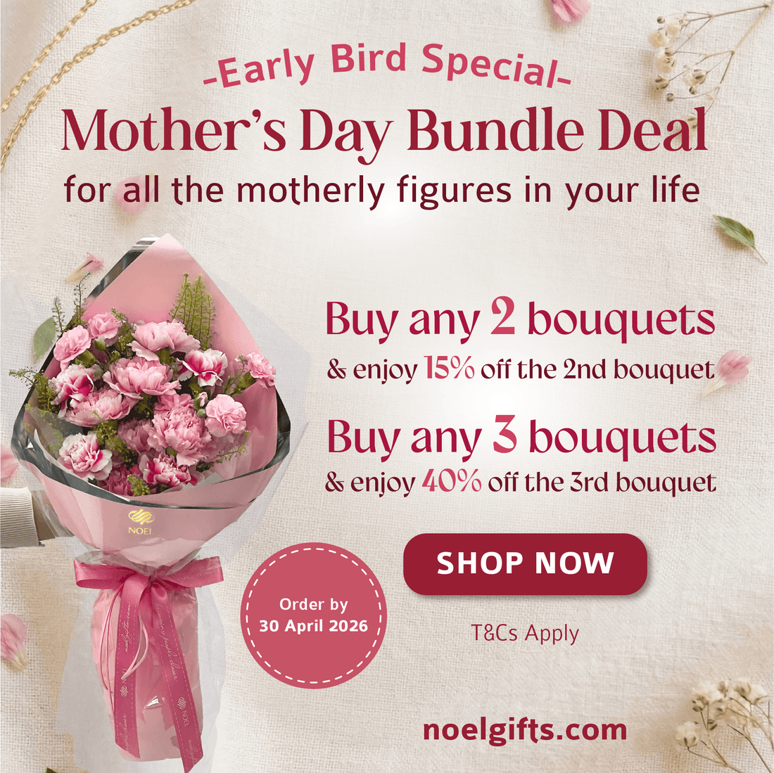 <strong>Mother's Day Flower Hand Bouquets</strong>