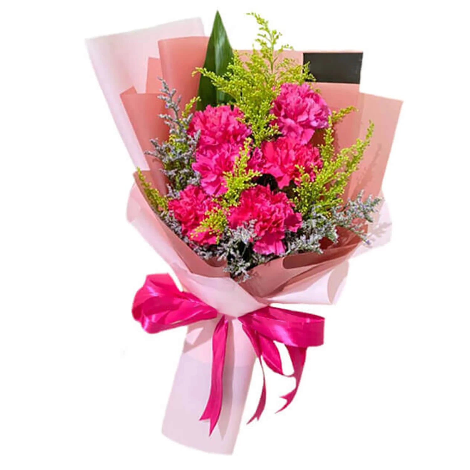 6 Pink Carnations Bouquet - Voice of Reason
