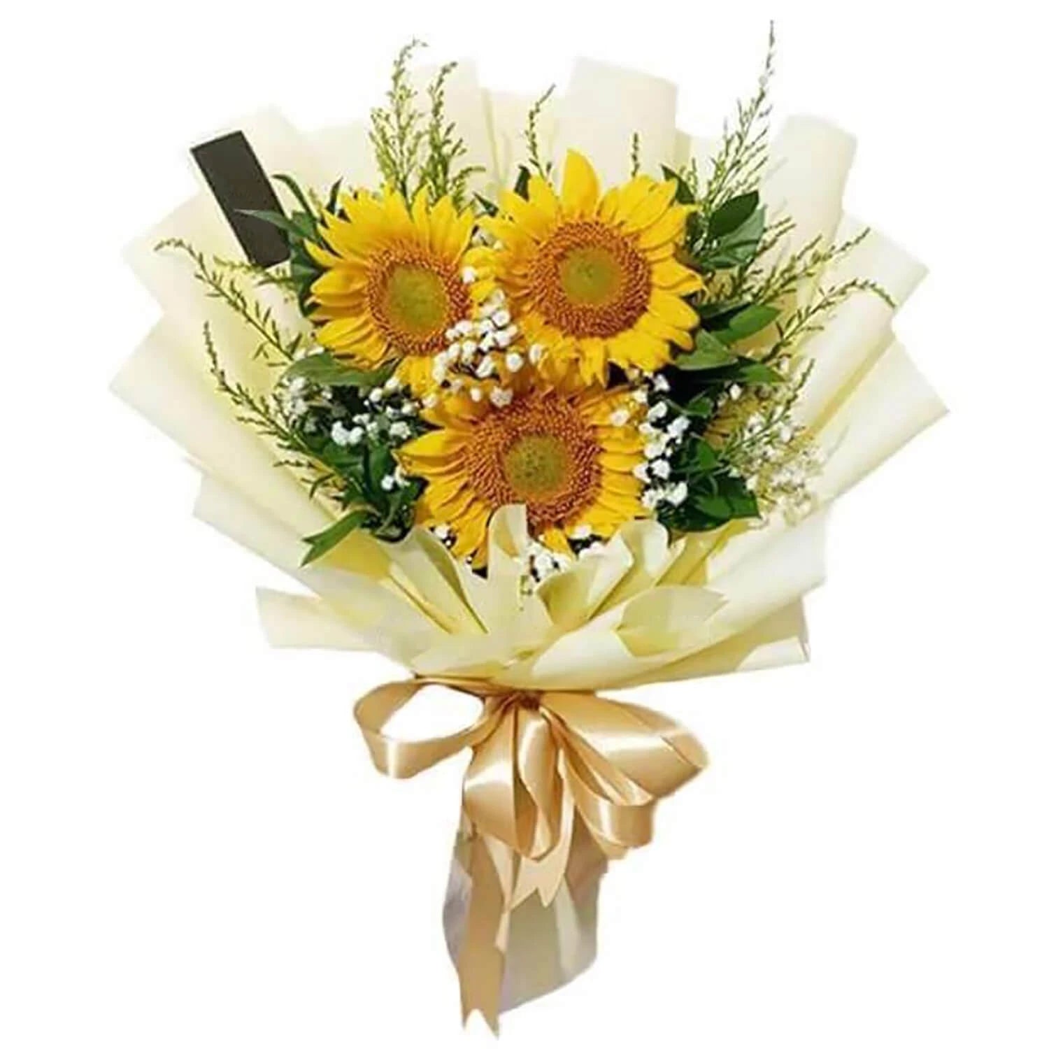 3 Sunflowers Bouquet - Lucky Charm