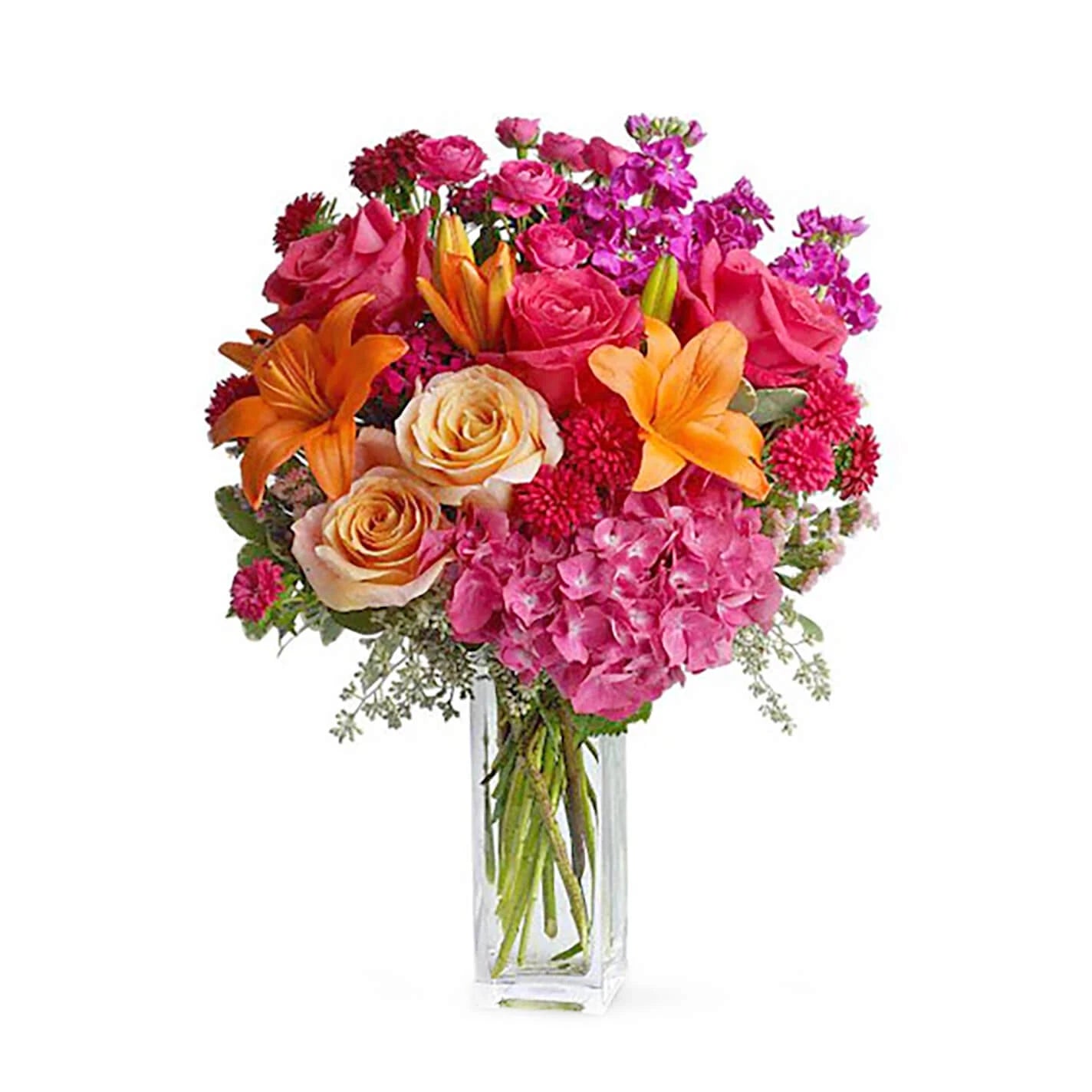 Bright Pink Flower Vase