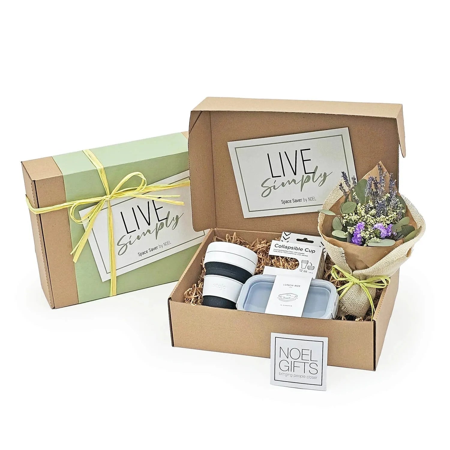 On-The-Go Sustainable Gift (Stojo Pocket Cup & Foldable Lunch Box)