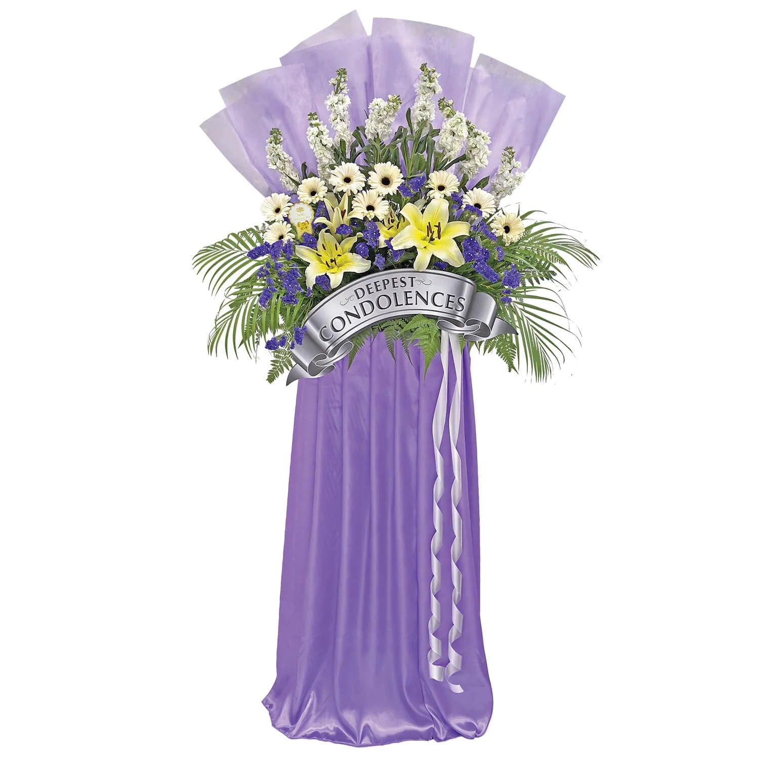 Serene Tribute Condolence Flower Arrangement