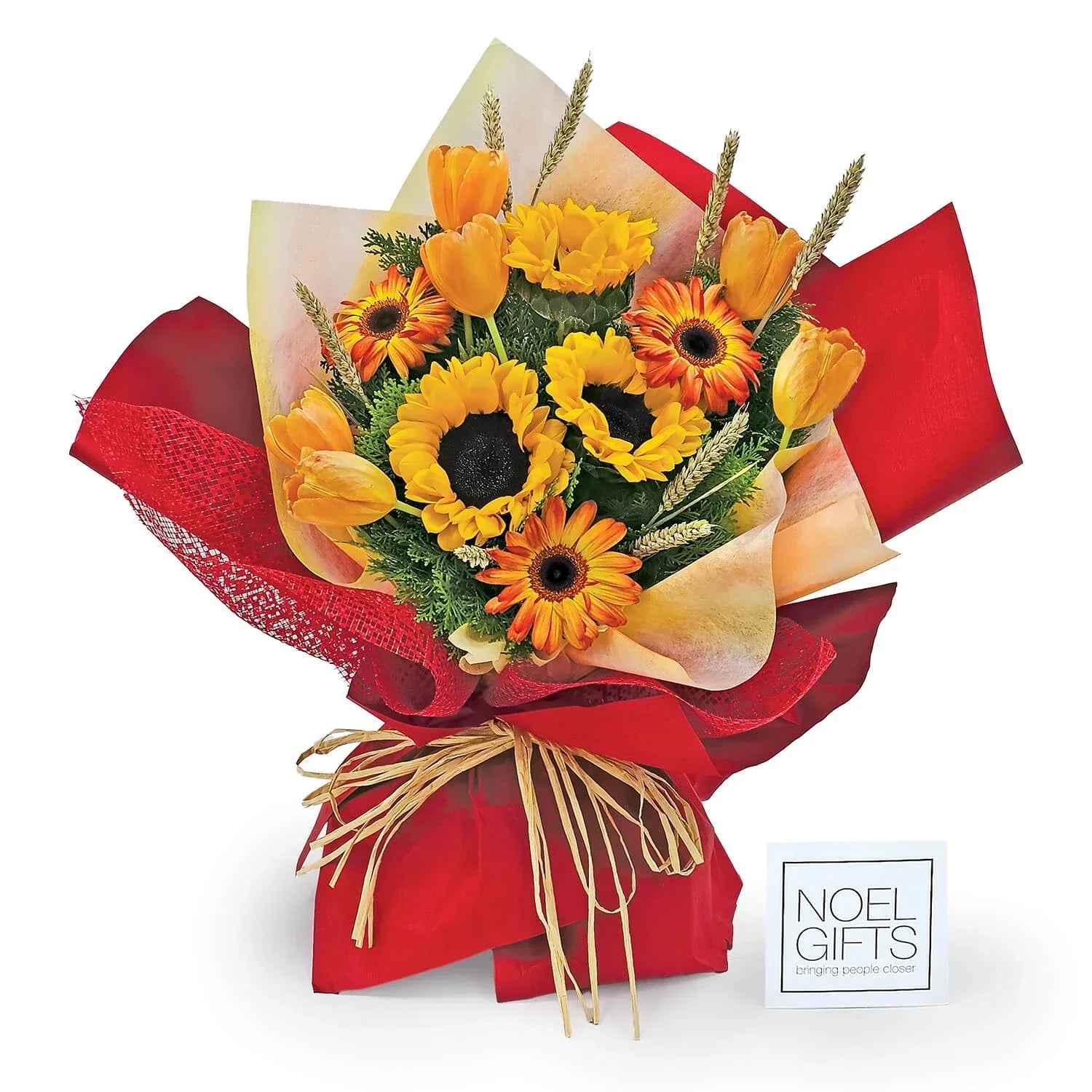 Amber Radiance Flower Bouquet - Classic Size