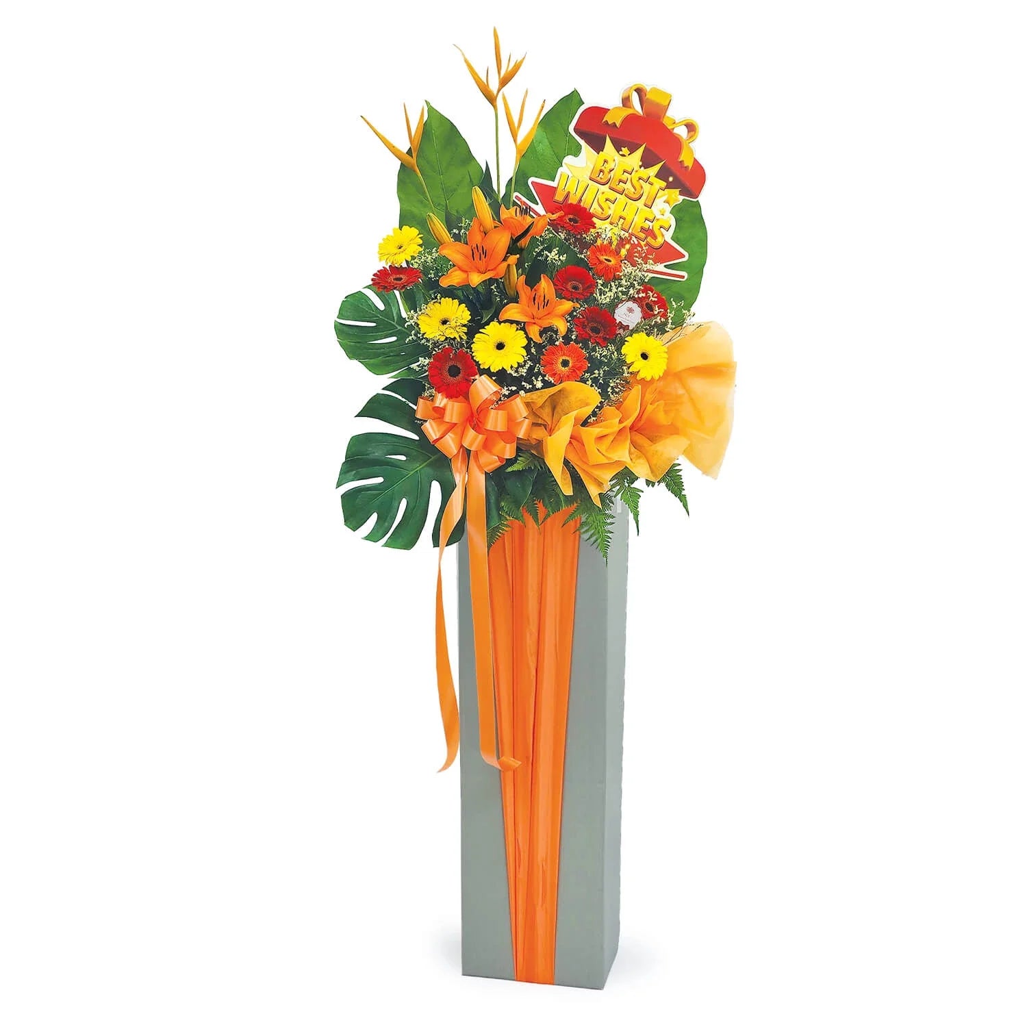 Amber Success Congratulatory Flower Stand