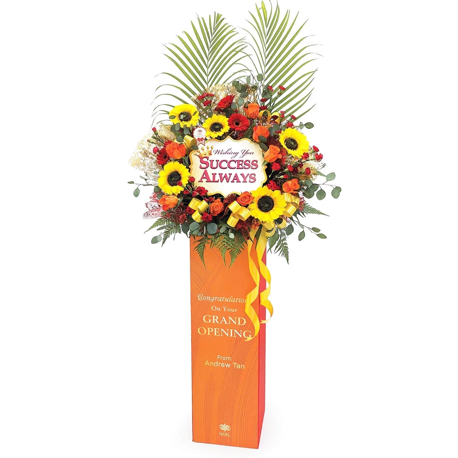 Vibrant Success Congratulatory Flower Stand
