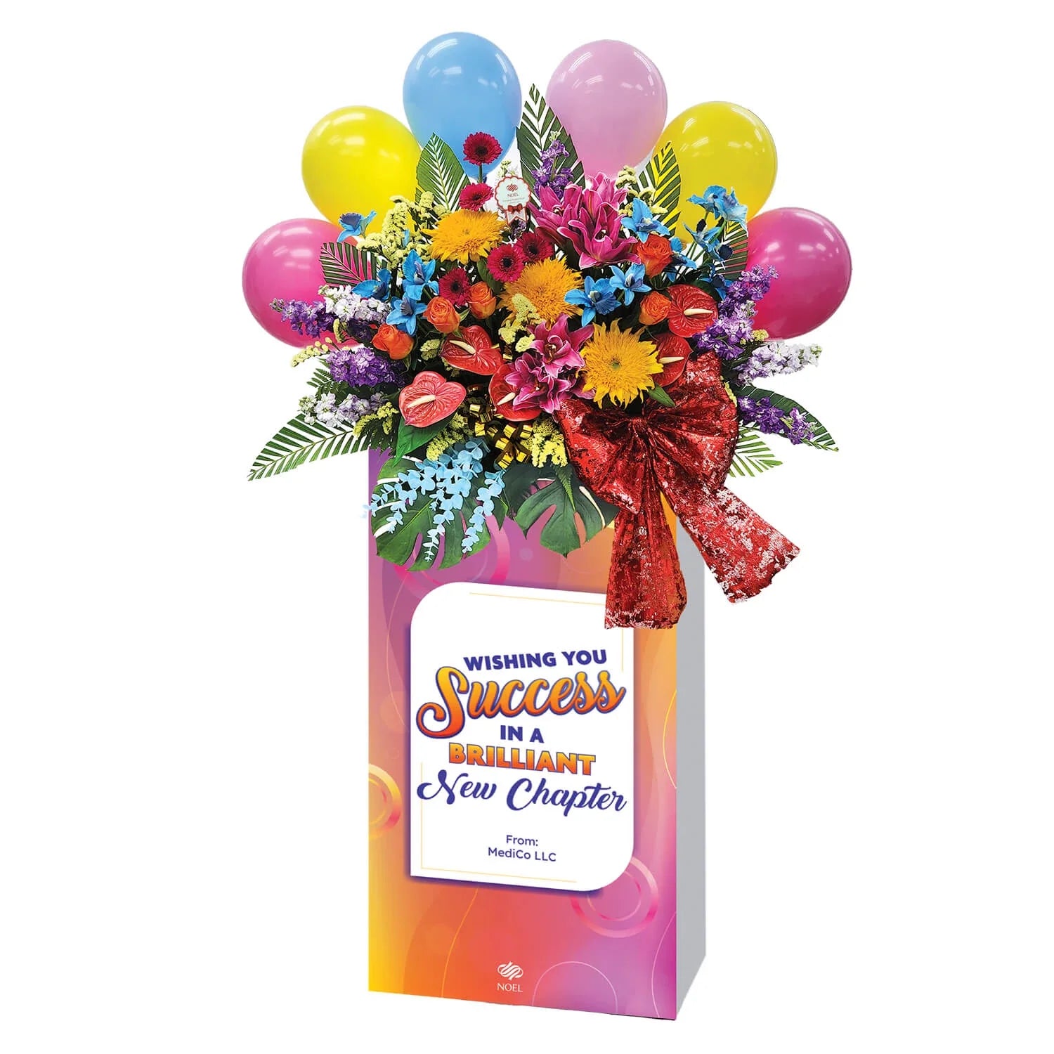 Colourful Success Congratulatory Flower Stand