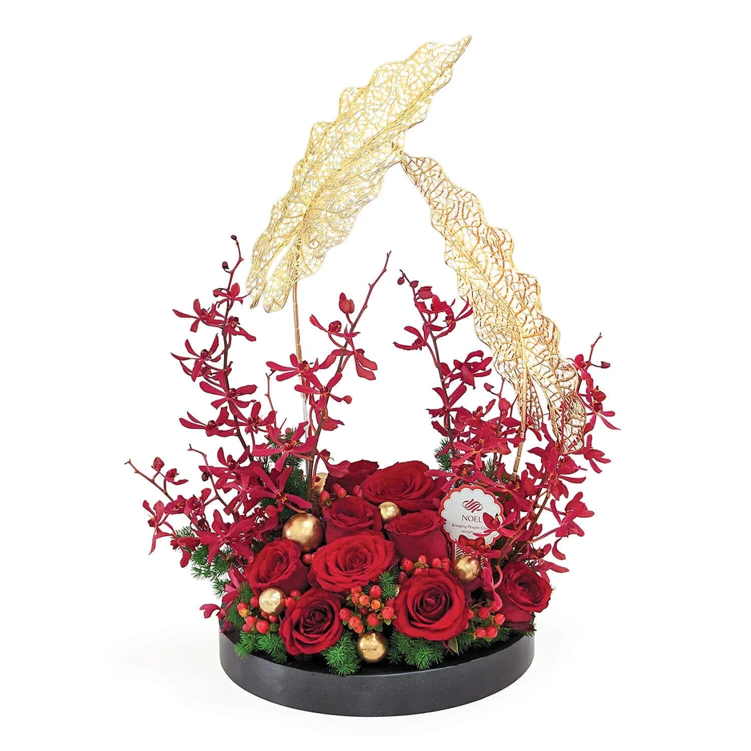 Golden Coronation Congratulatory Table Flower Arrangement