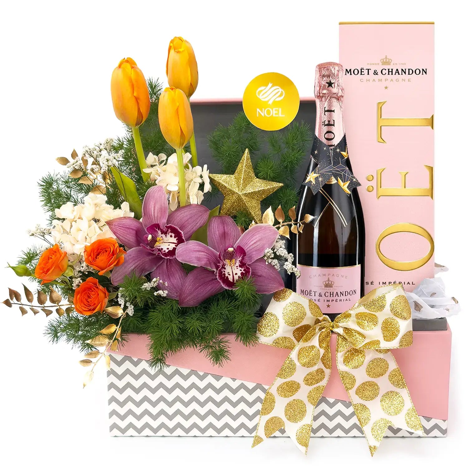 Etoile Jovial Celebration Christmas Gift (MOET & CHANDON ROSE CHAMPAGNE)