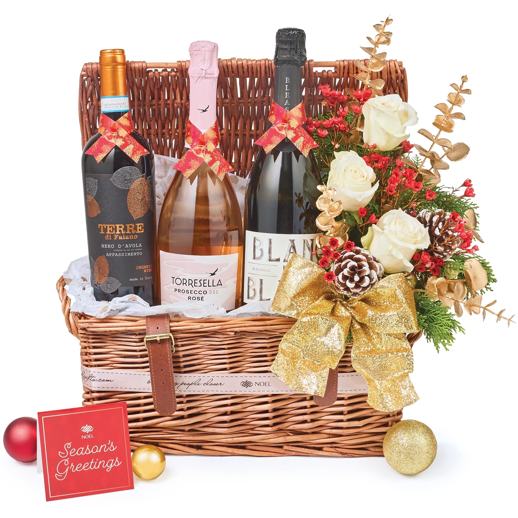 Christmas Cheers Wine Exhibits Gift Hamper
