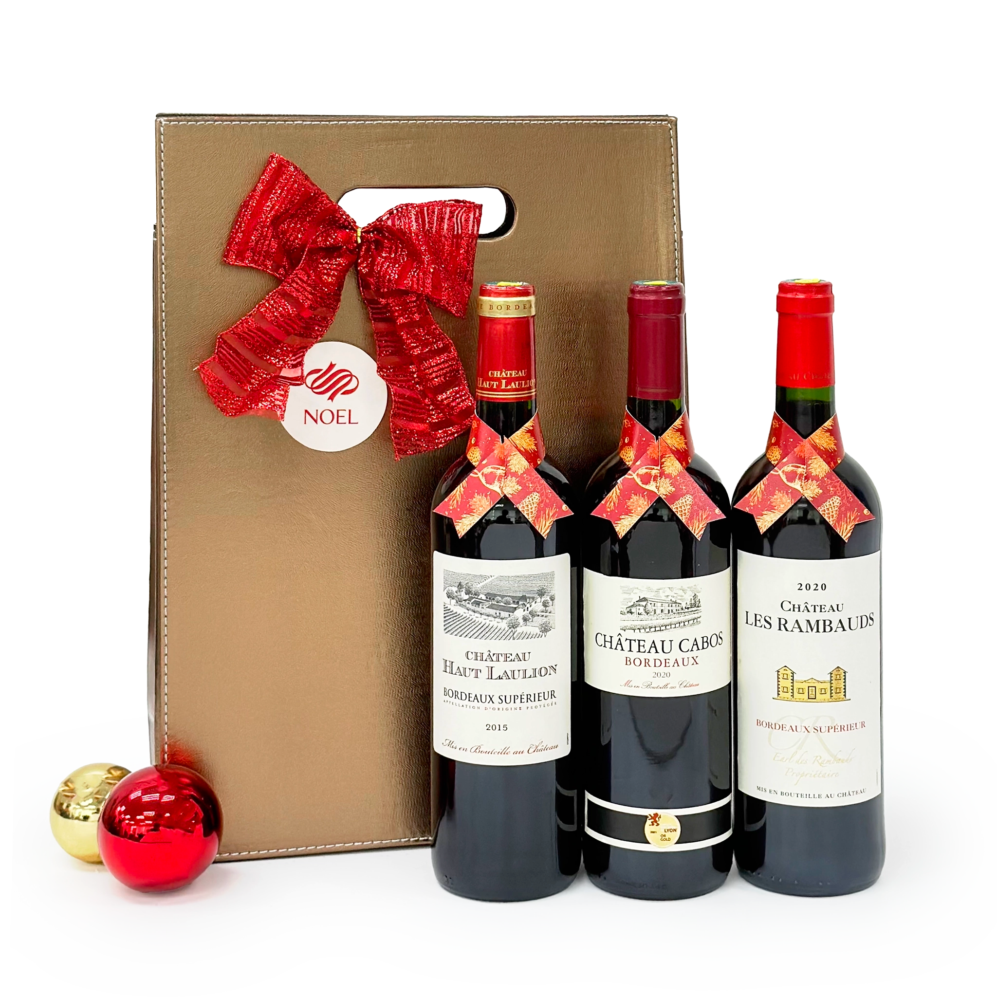 Christmas Cheers Festive Wines Gift Hamper – 3 Red Wines